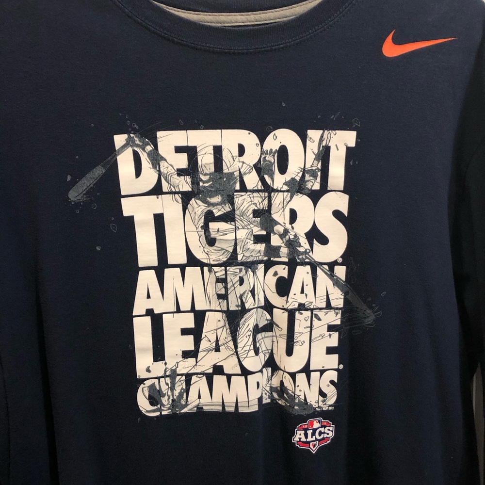 Nike Detroit Tigers Long Sleeve Tee Size XL